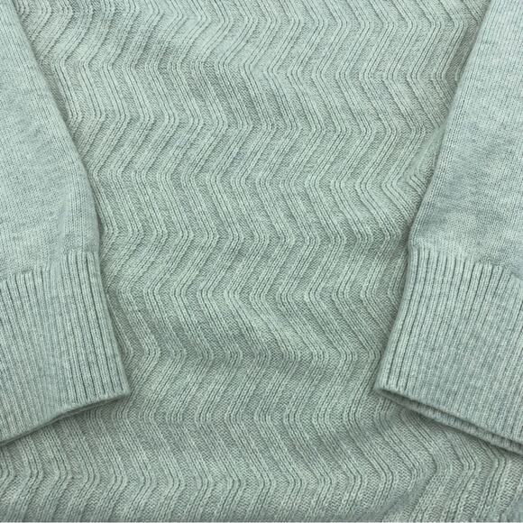 Daniel Cremieux Sweater Pullover Zigzag Knit Supima Cotton Oatmeal Large - Picture 3 of 8